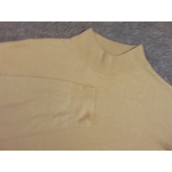 Smokey Joe’s Sweater Mens 2XL Beige Mock Neck Long Sleeve Pullover Retro Style - Picture 1 of 8